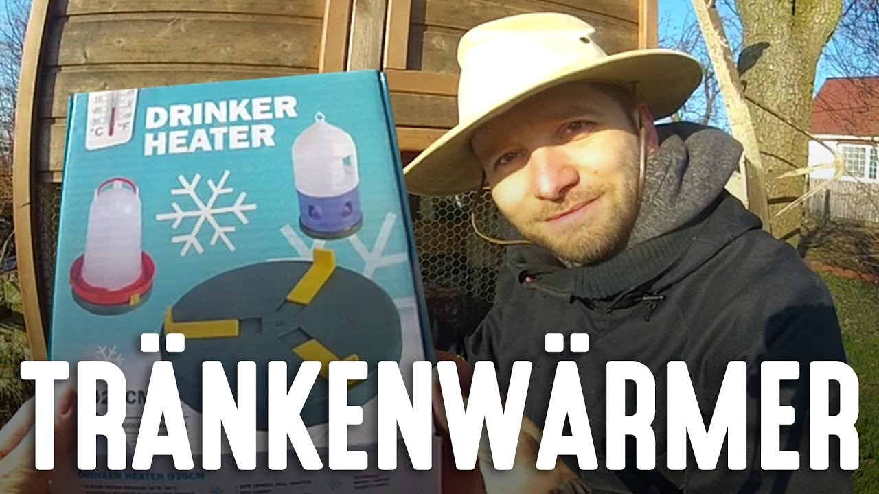 Tänkenwärmer für unsere Wachteln im Winter