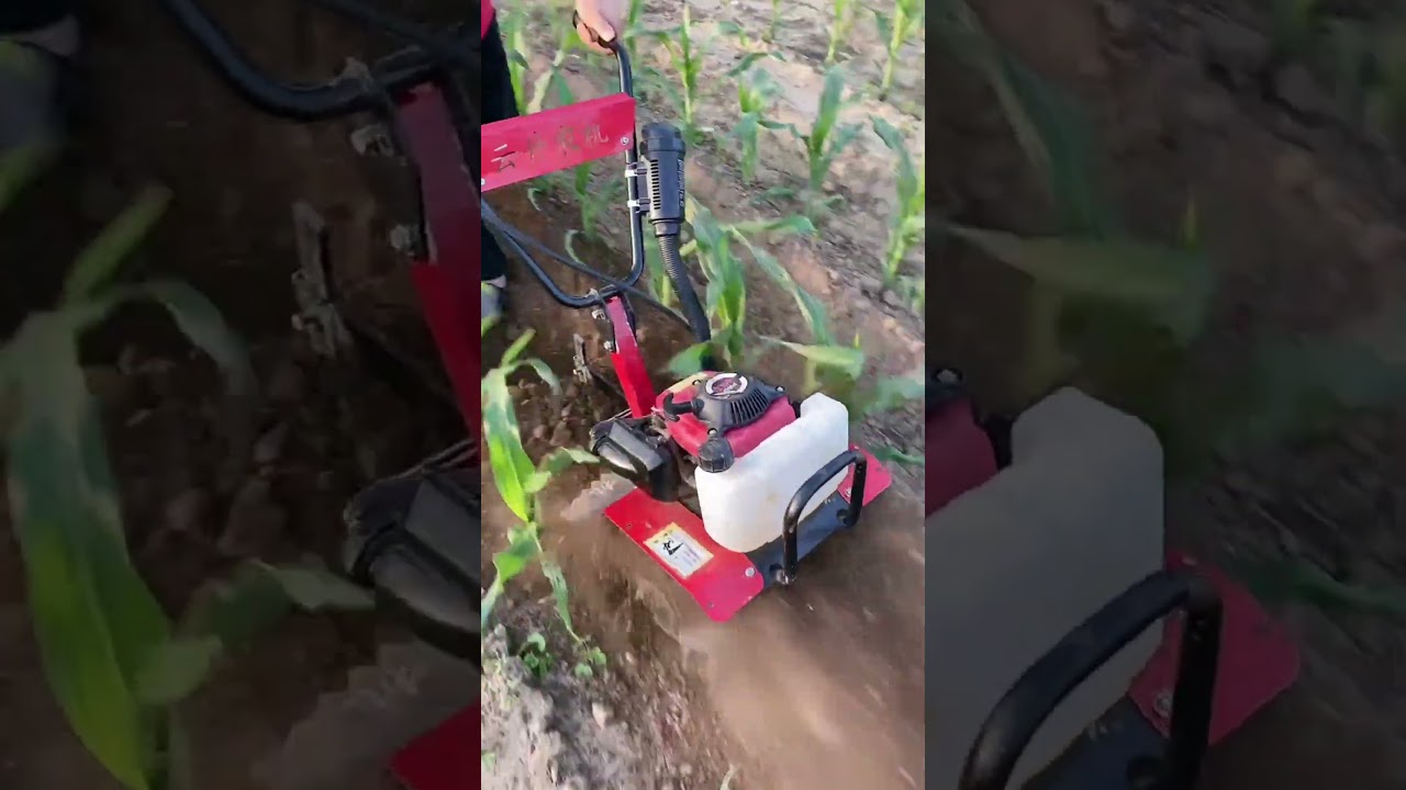Weeder Small micro-cultivation machine Ditching and cultivating machine.👍