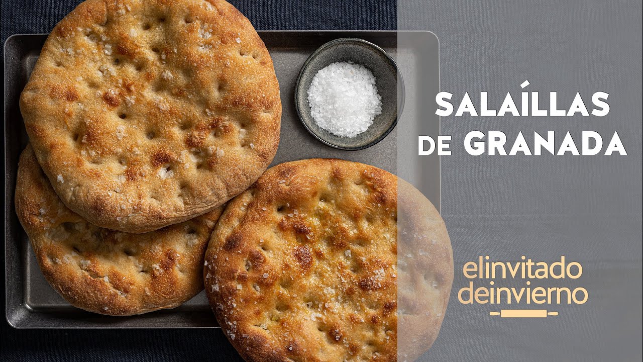 {Salaíllas}, pan plano típico de Granada, receta de Ibán Yarza