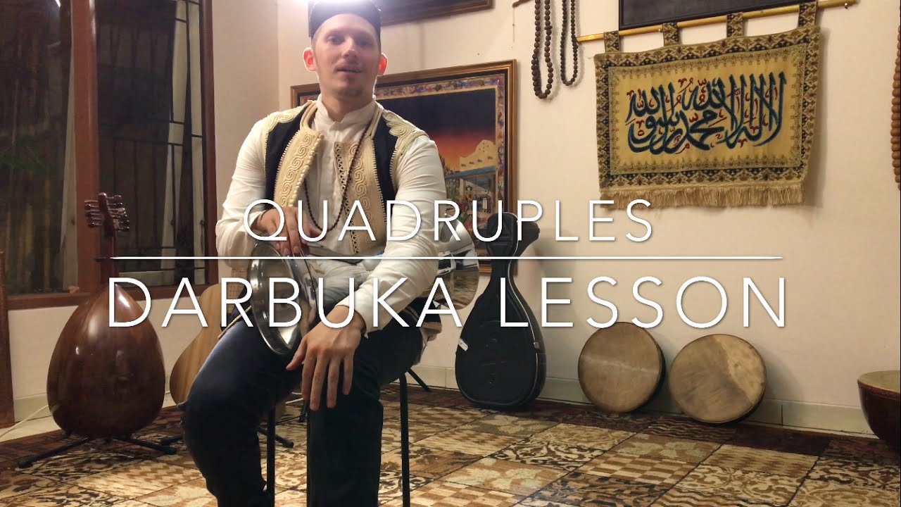 Darbuka Tutorial #5 (Quadruple Rolls)