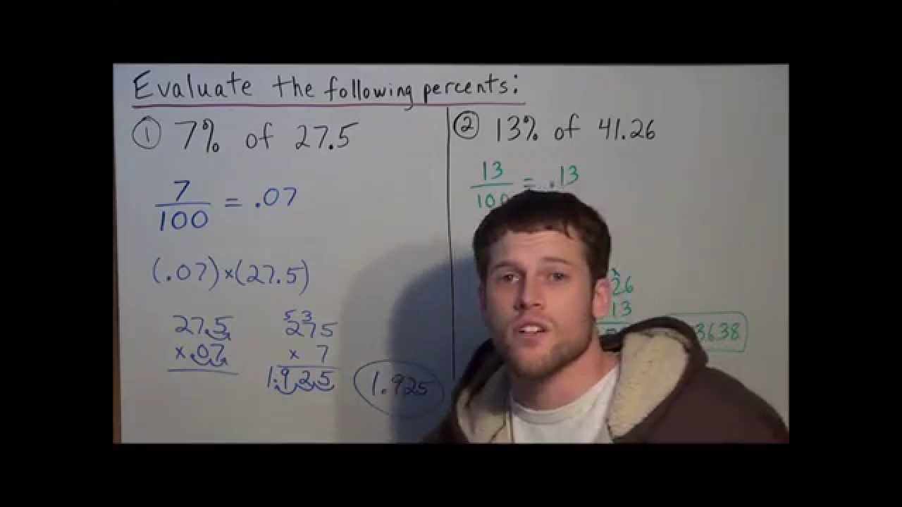 Finding Percents (without a calculator)