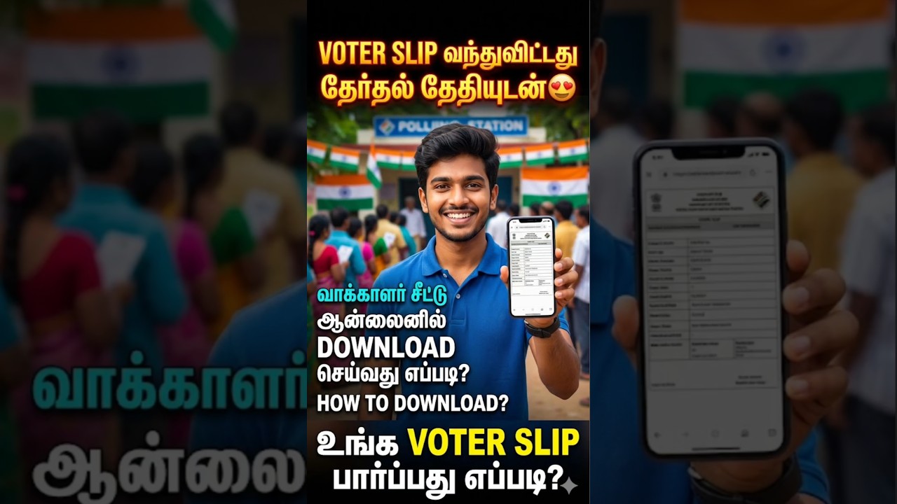 how to get voter slip in tamil | voter slip download in tamil | voter slip download online in tamil
