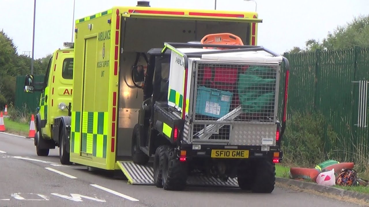 WMAS - HART - ATV & Pod - Polaris & Iveco Daily - Leaving Helimed 06's Strensham base