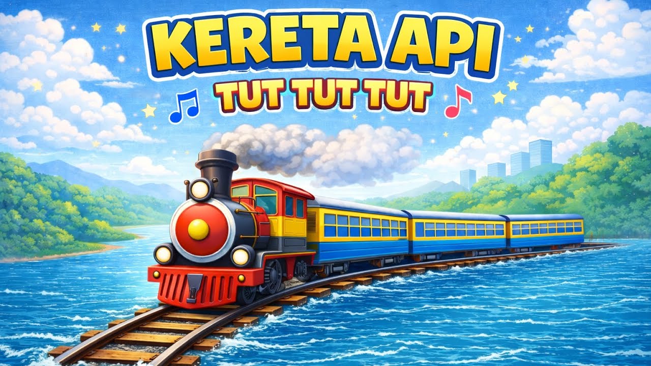 Kereta Api Tut Tut Tut | Kumpulan Lagu Anak @Aden-026 