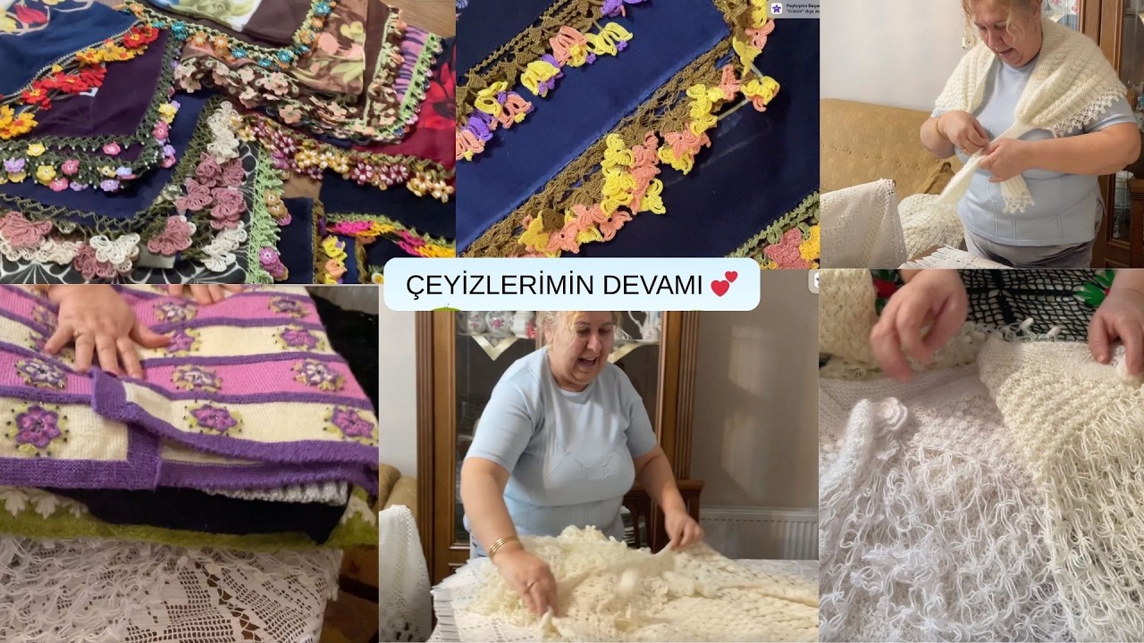 ÇEYİZLERİMİN DEVAMI 💕 ÇETİKLER,YELEKLER,ÇEMBERLER 💕 #keşfet #YouTube #elemeği