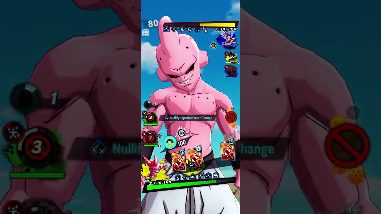 Dragon ball legends Kyawei Majin buu saga/sayain team 5