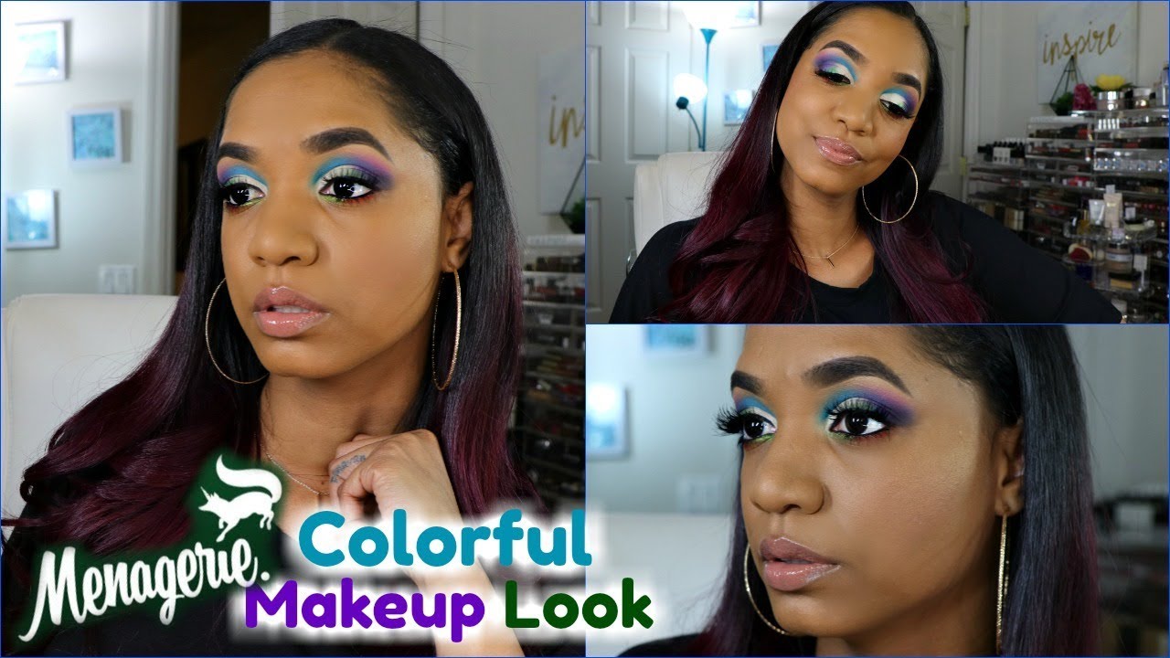 Get Ready With Me ❤ Makeup Tutorial ❤ Colorful LOOK w/ Menagerie Makeup Palettes
