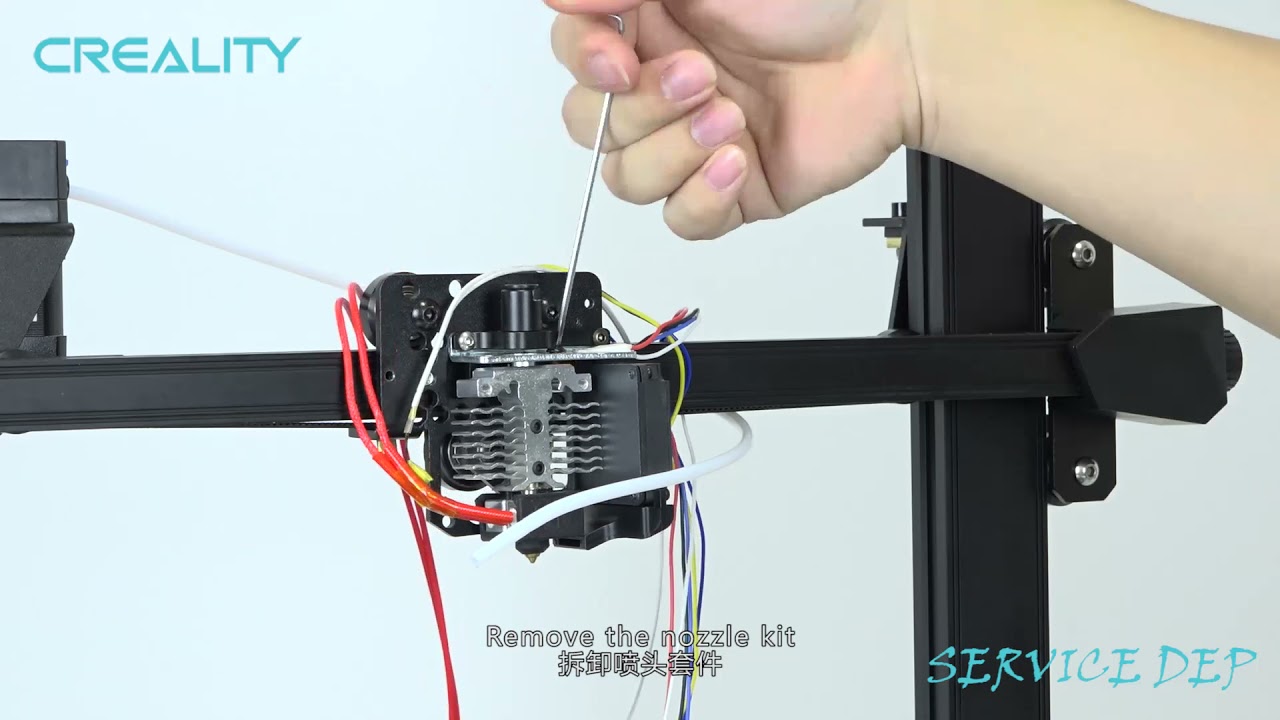 Service tutorial CR 10 smart replace nozzle kit
