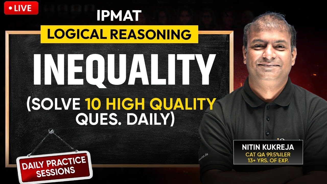 IPMAT Daily Practice Series by iQuanta | Logical Reasoning | Inequality