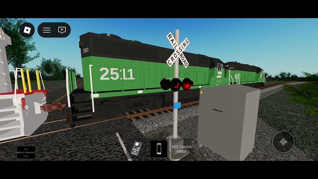 The two trains are Union Pacific and Burlington Northern
