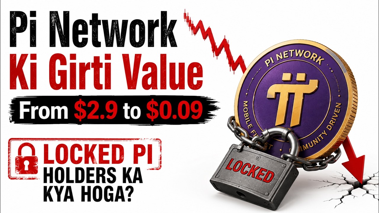 Pi Coin Ki Girti Value | From $2.9 to $0.09 | Locked Pi Holders Ka Kya Hoga?