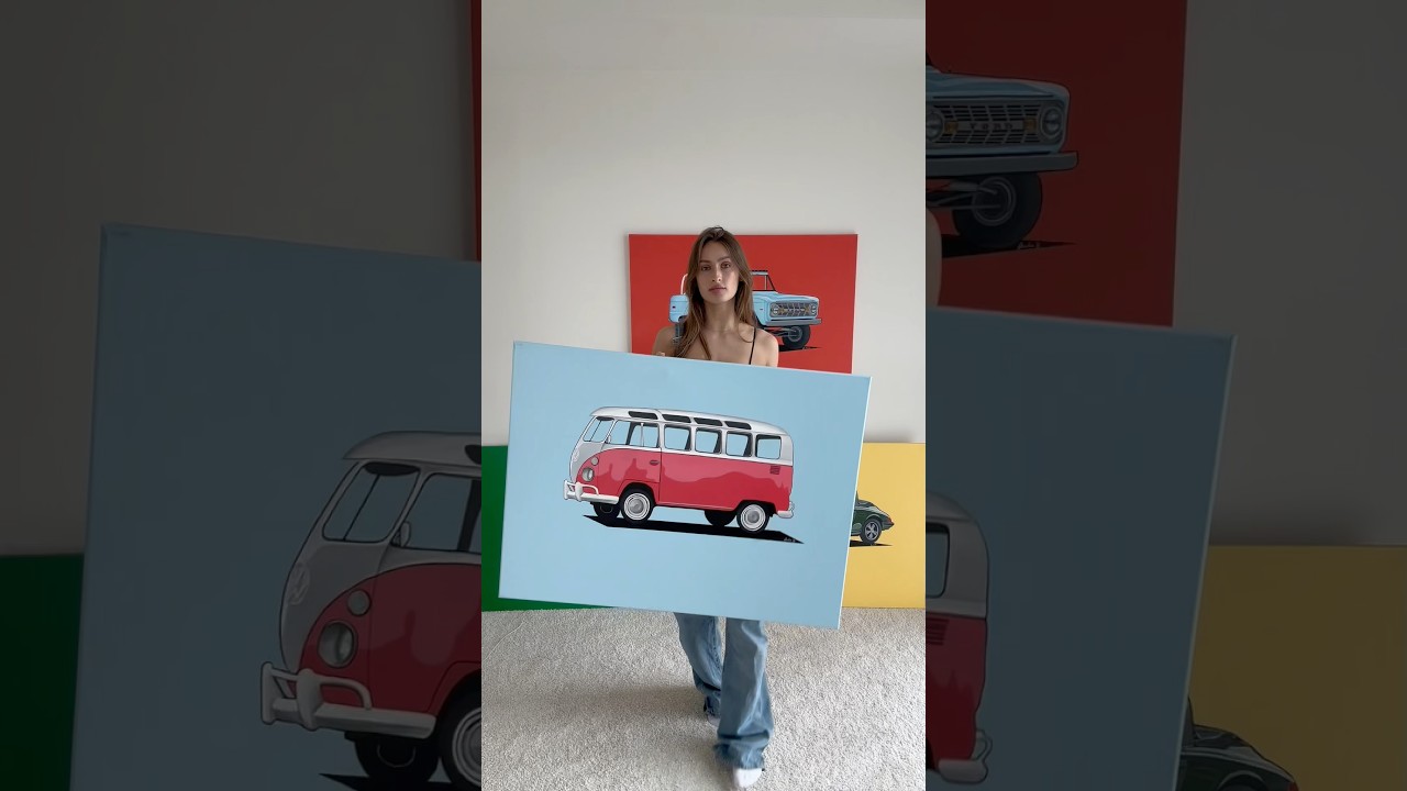 what other cars I should also paint! #art #artist #volkswagen #fordbronco #porsche #astonmartin