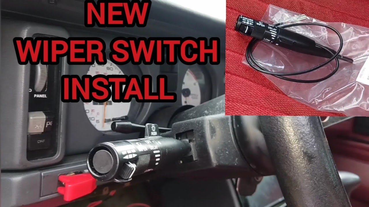 88 Firebird New Wiper Switch Install