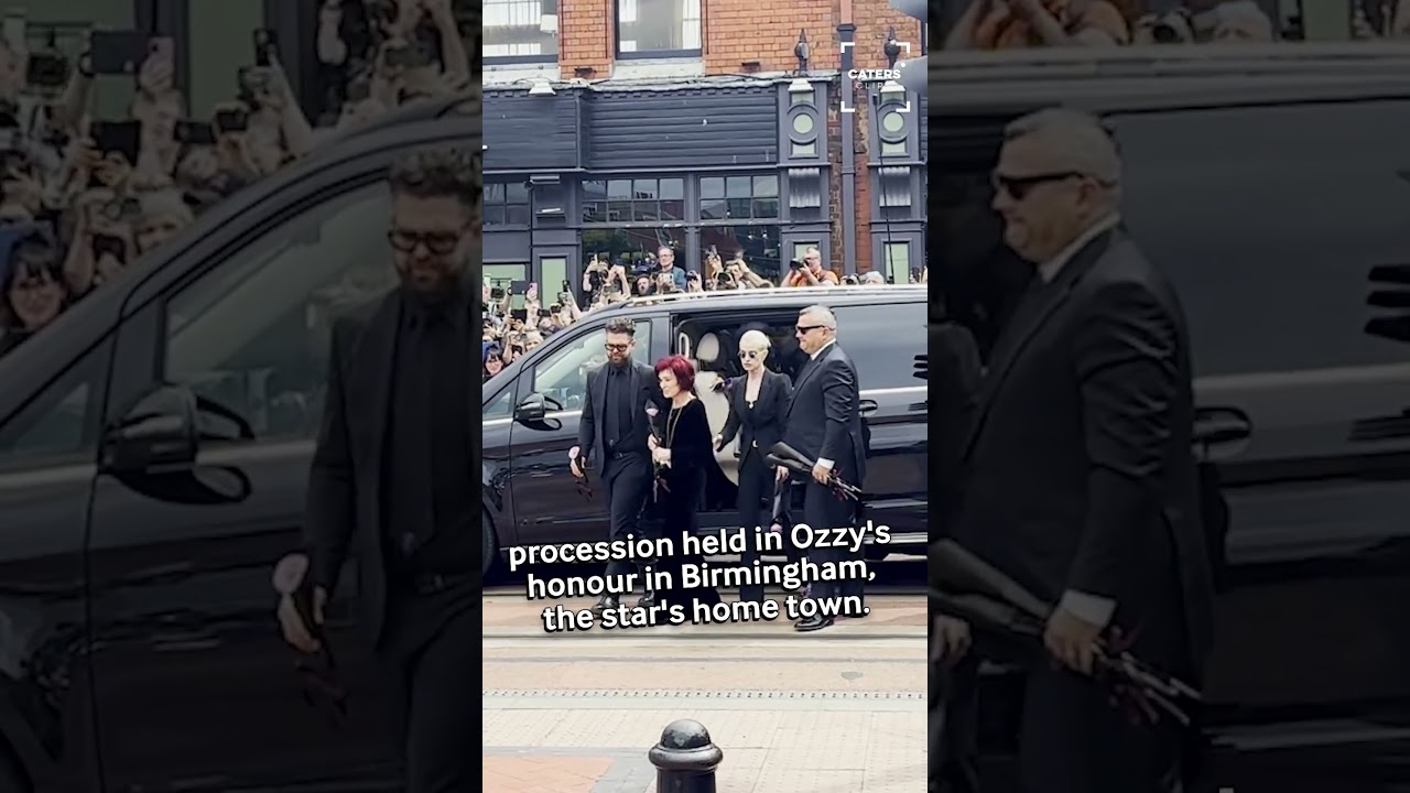 Ozzy Osbourne's Funeral Procession In Birmingham