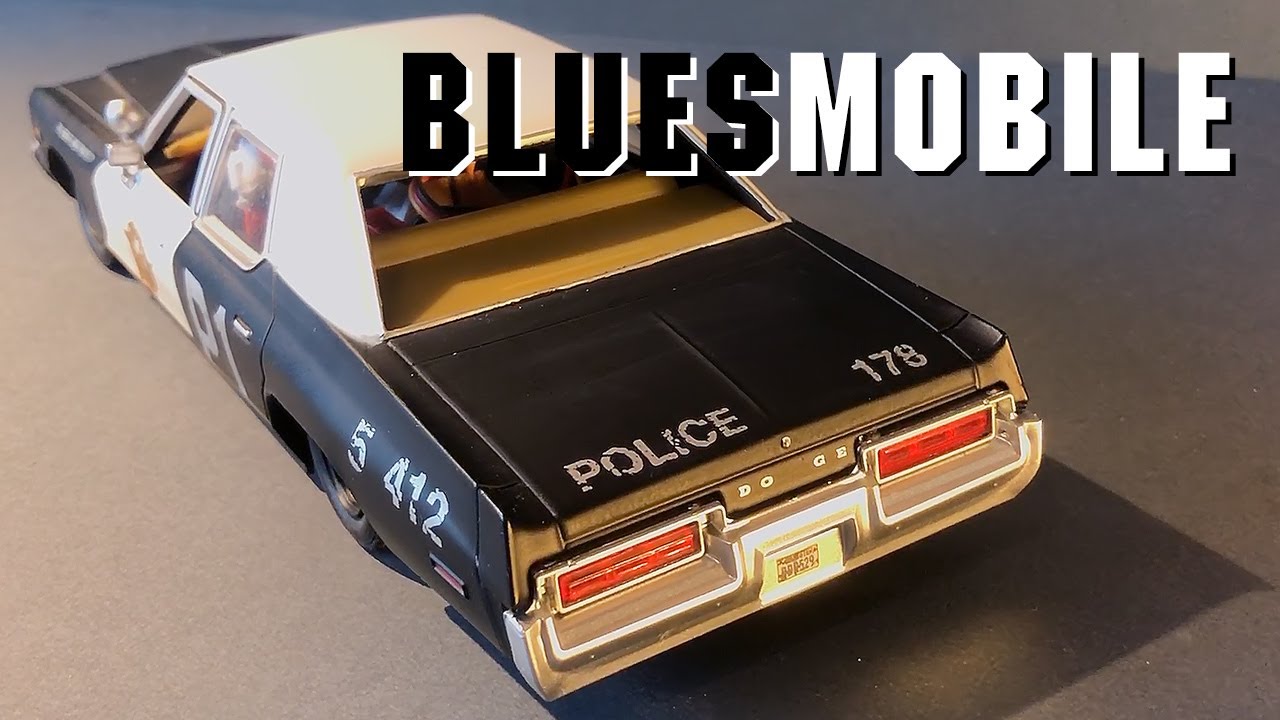 Bluesmobile - 1/24 scale model made into RC with active scale suspension SuperScale system