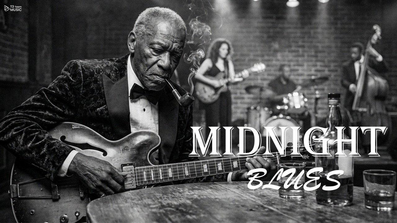 Midnight Drive Blues 🌙 Sad & Melancholic Guitar for Lonely Nights