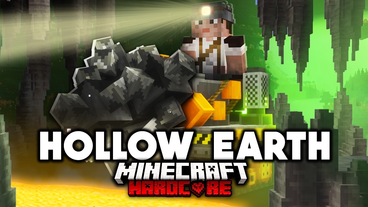 I Survived 100 Days in the CENTER OF THE EARTH in Minecraft Hardcore