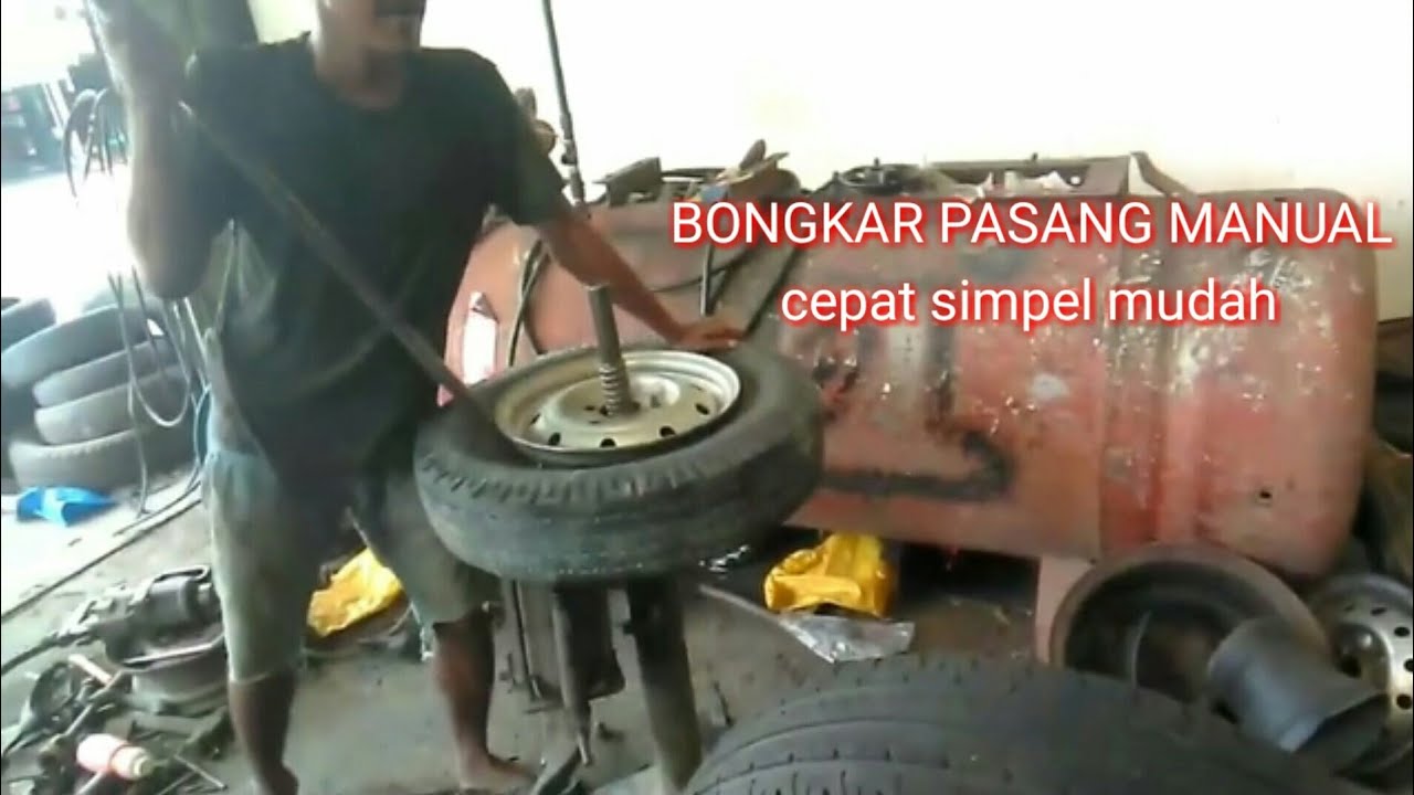 tutorial bongkar pasang ban mobil  manual