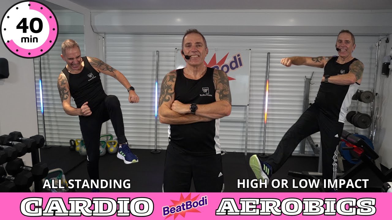 40 MIN FULL BODY CARDIO X HIIT  Aerobics | Fat Burn, No Repeat