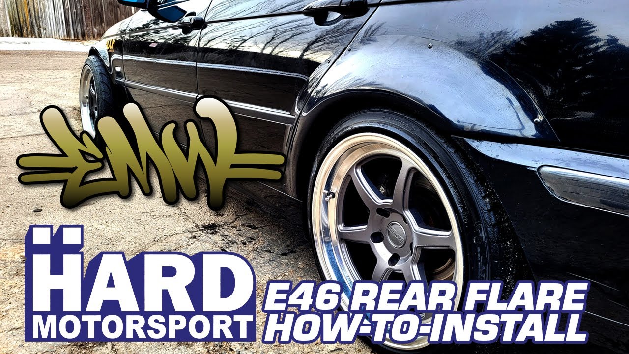Hard Motorsport E46 Sedan Rear Flare - How To Install