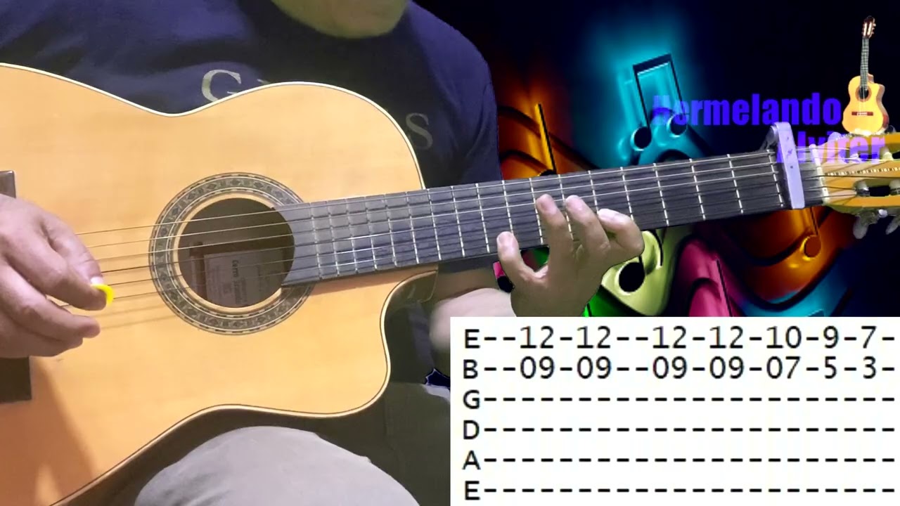 Tu pasatiempo - Tutorial de Requinto explicado en GUITARRA con TABLATURAS - Armadillos de la Sierra