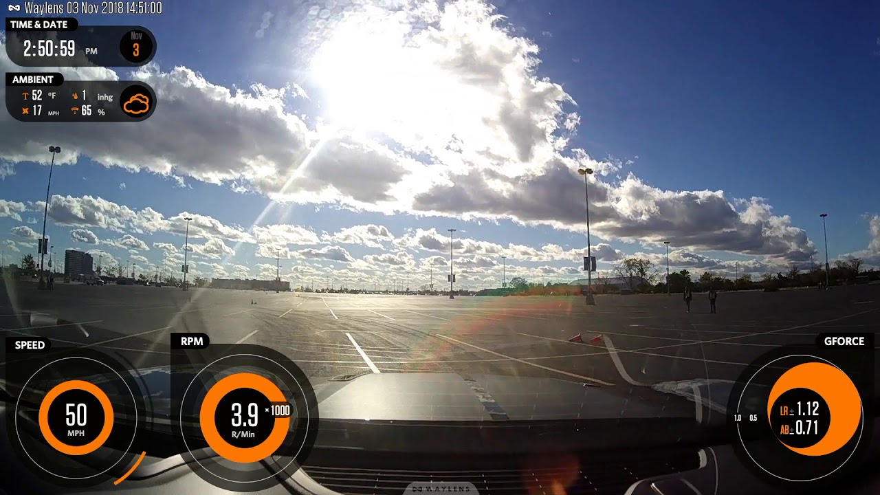 Camaro Autocross with Waylens Horizon and Gopro 5 MSNE