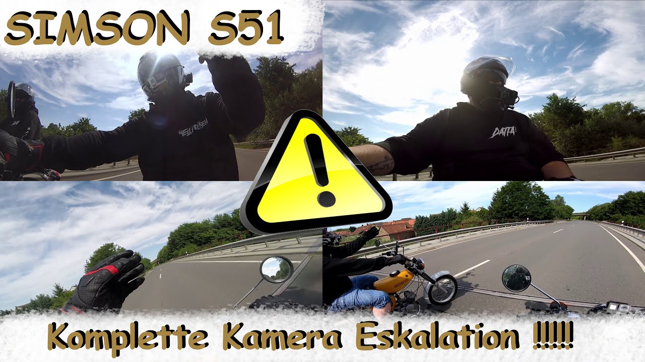 Simson S51 | Komplette Kamera Eskalation | wieviele Kameras braucht man für einen Vlog | mit Datta