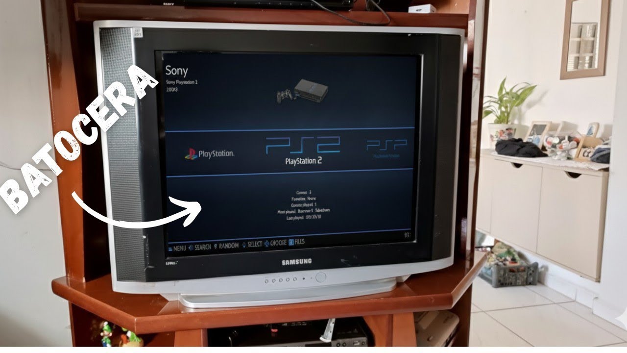 Batocera na tv de tubo