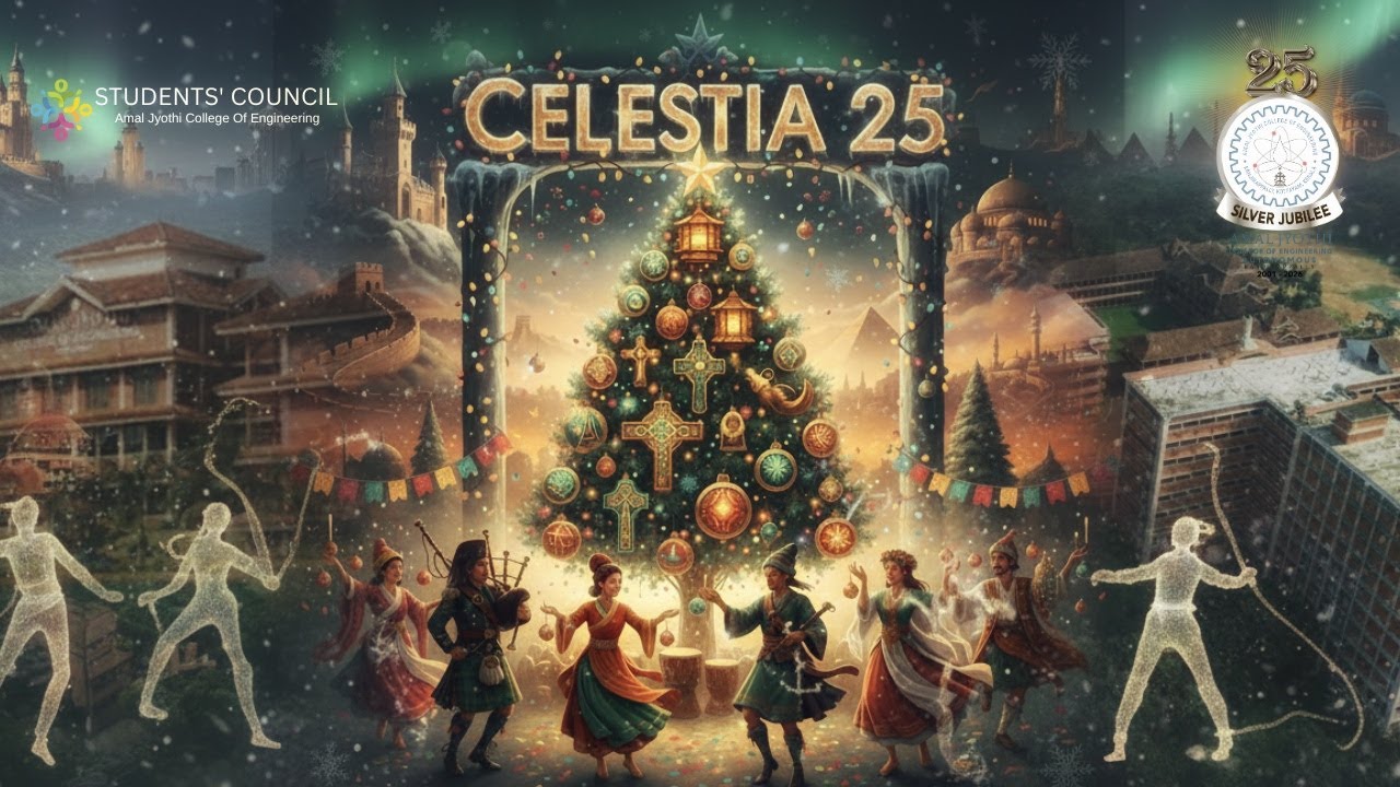 🎄 CELESTIA 2K25 | AJCE Department Cultural Fest – Christmas Day