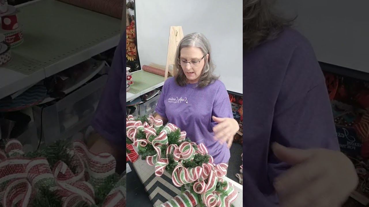 Facebook live: Join me as I create a colorful  Christmas Mailbox Swag!