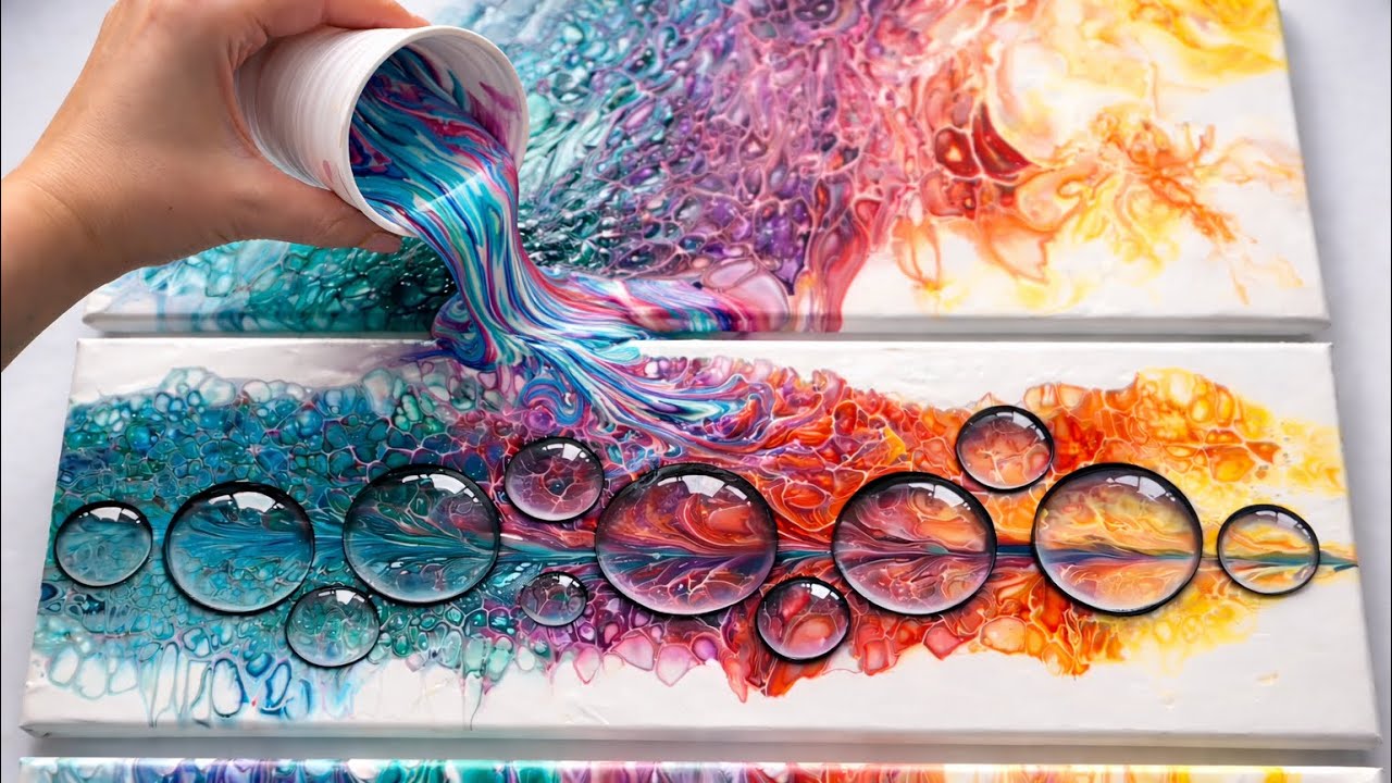 Best compilation of amazing fluidart paintings creative choice by Mii paintings