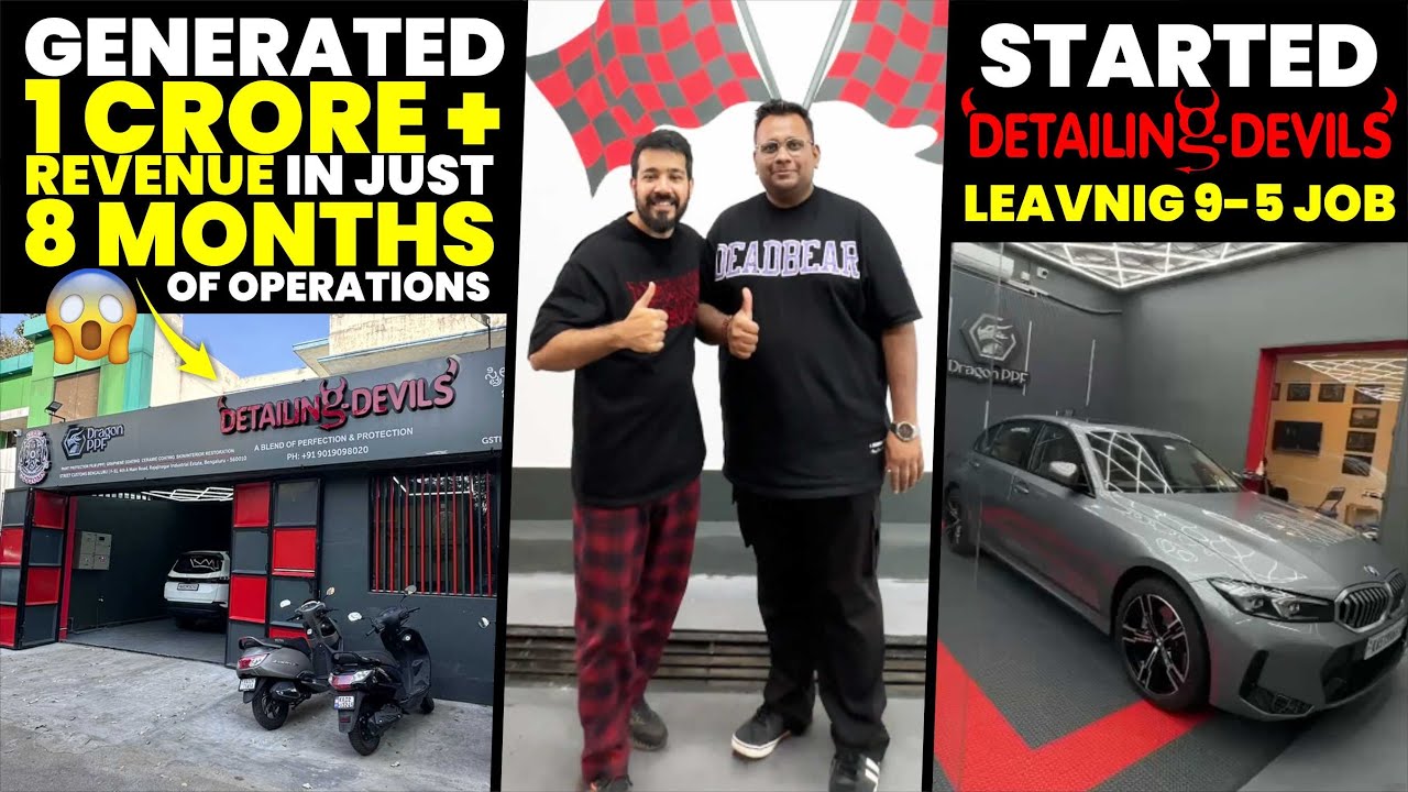 Was earning in lakhs and now making crores || Namma Bengaluru ||Quit 9 to 5 job for Detailing Devils