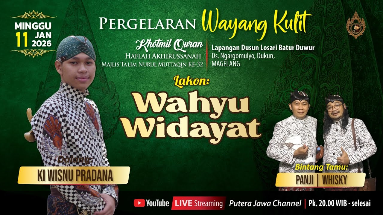🟢 LIVE WAYANG KULIT DALANG KI WISNU PRADANA LAKON WAHYU WIDAYAT