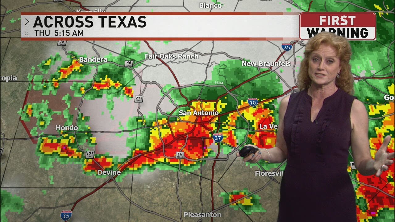 San Antonio slammed by torrential rain, Flash Flood Warning until 8:30 AM as 4–7 inches of rain fall