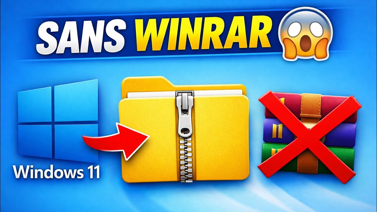 Comment compresser un fichier sur Windows 11 sans WinRAR (ZIP en 1 clic)