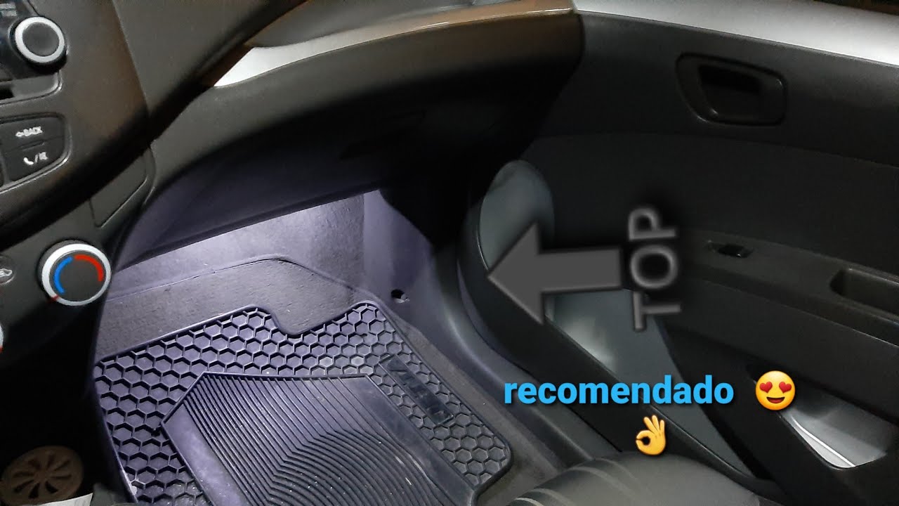 instalacion de luces led  de cortesia automaticas al abrir una puerta o cerrar spark/beat chevrolet