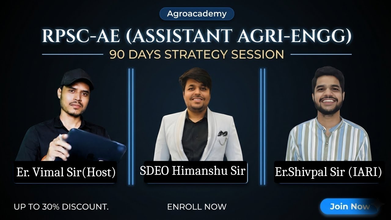 90 Days Strategy for RPSC Assistant Agri Engg 2025