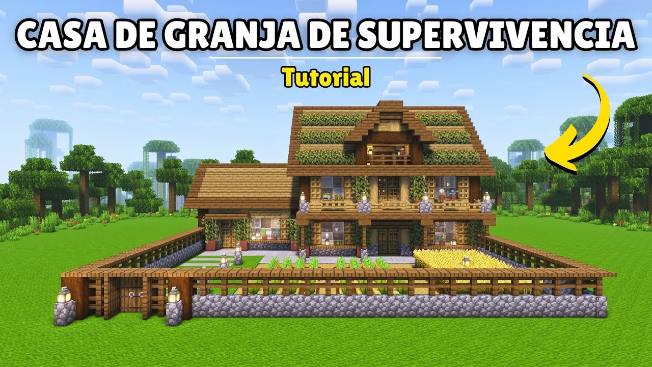 Construye la Casa de Granja PERFECTA en Minecraft 1.21