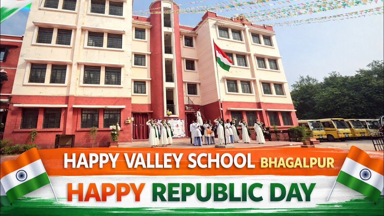 Honouring our Constitution with pride and joy.Republic Day celebration at HVS Bhagalpur 