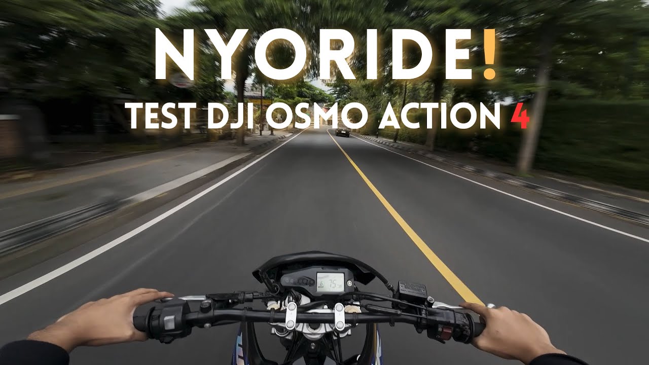 Nyoride pakai WR155 | Test DJI Osmo Action 4