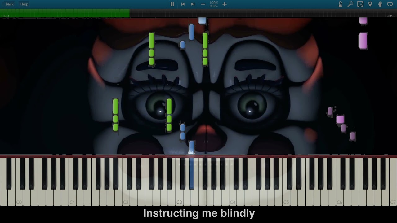 FNaF Sister Location Song You Can't Hide | Piano Version 2