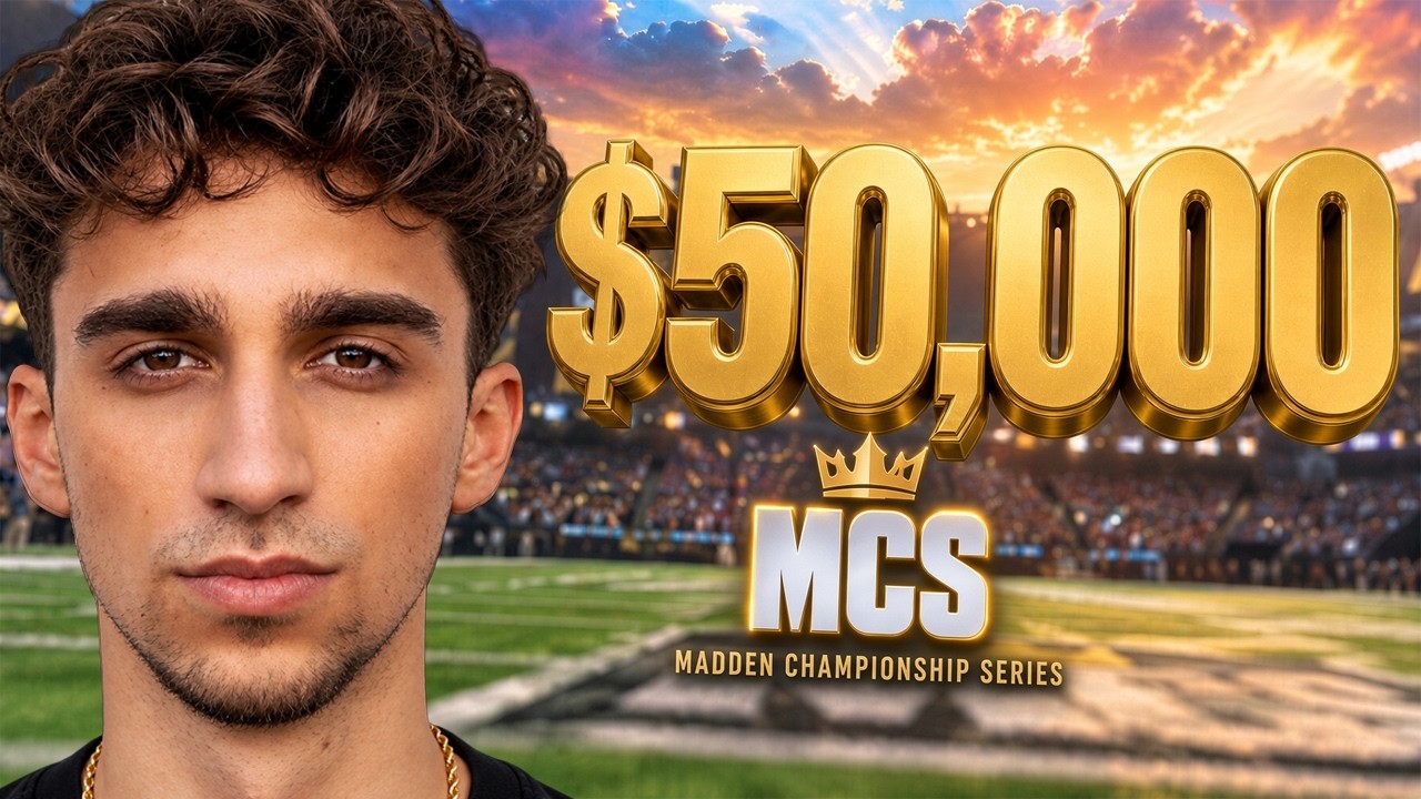 Я заявился на турнир по Madden с призовым фондом $50 000, где играют профи!!!