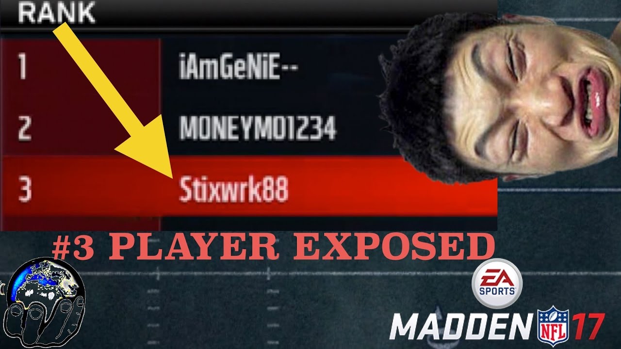 MADDEN 17 TOP 3 H2H SEASONS PLAYER EXPOSED! IS HE SERIOUS? | MUT 17 GAMEPLAY