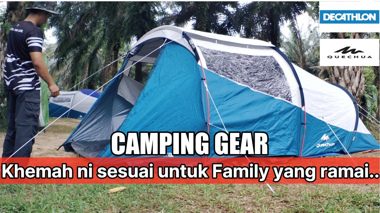 REVIEW & TUTORIAL | KHEMAH CAMPING | QUECHUA ARPENAZ FAMILY 4.1 FRESH BLACK