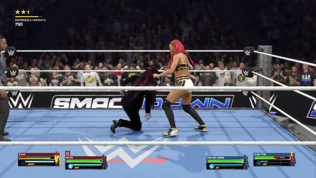 WWE 2K25 B-FAB AND MICHIN VS CHELSEA GREEN AND ALBA FYRE|SMACKDOWN