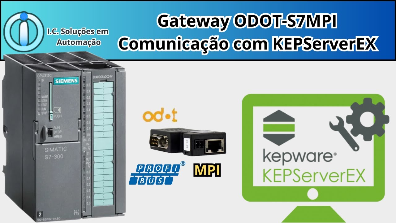 Gateway ODOT-S7MPI Comunicação com KEPServerEX