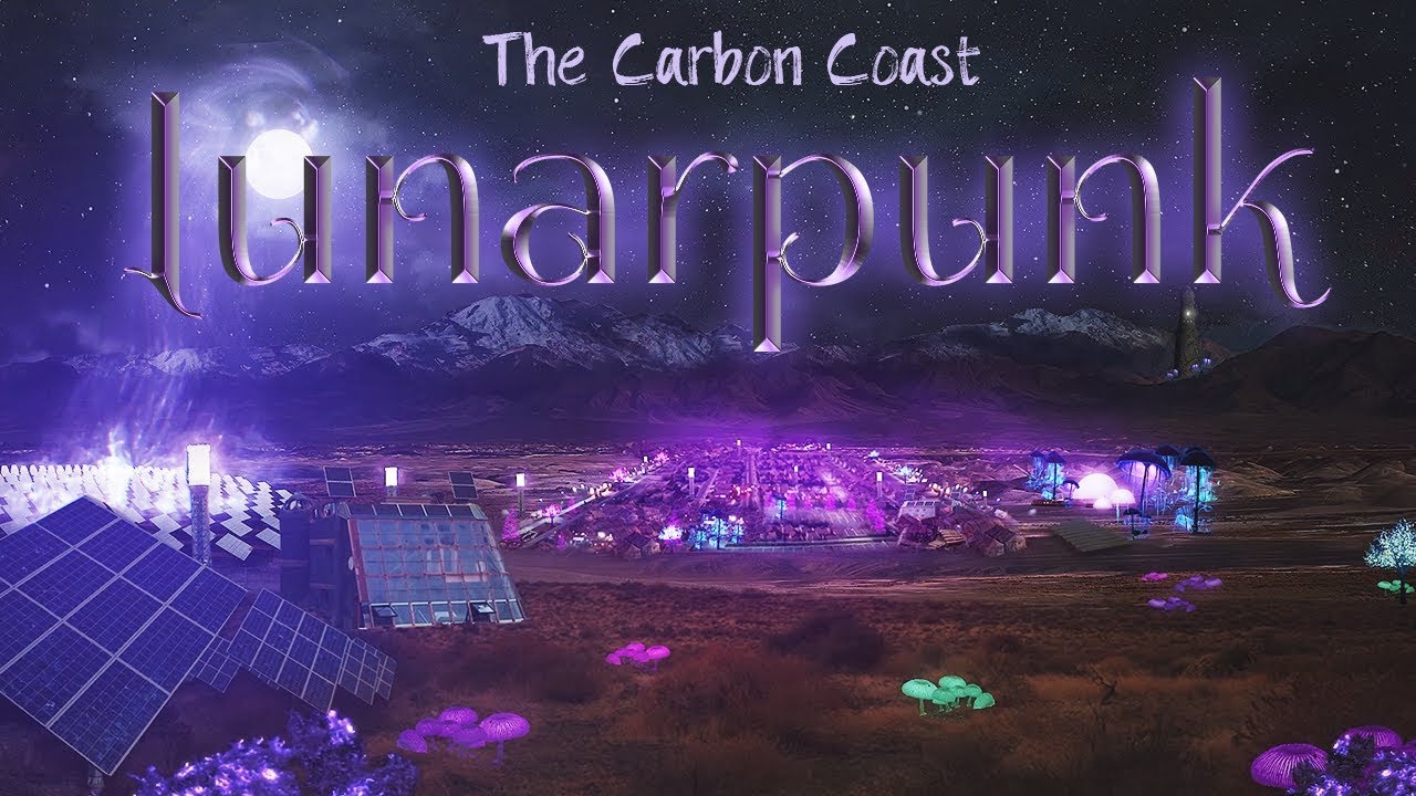 ⋄ Moonlight city [ASMR] ⋄ Lunarpunk ☽  Ambience of The Carbon Coast Solarpunk Novel