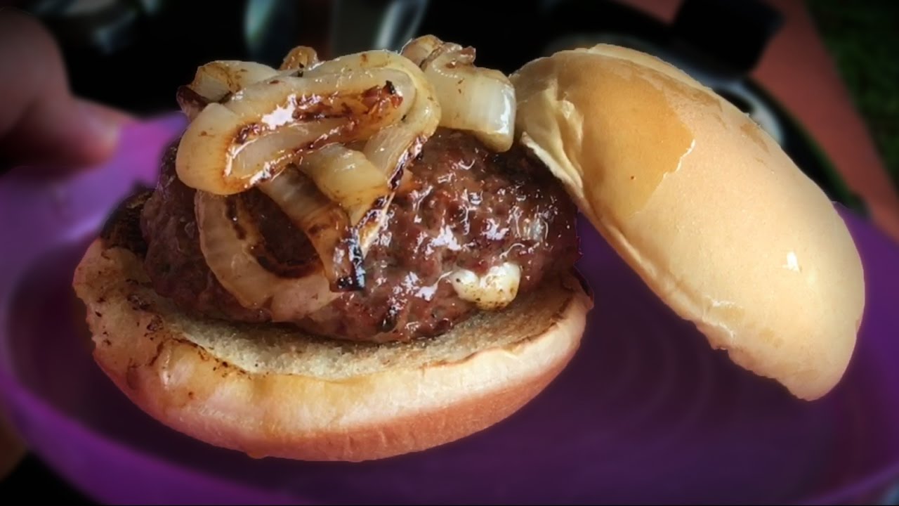 Perfect Juicy Burger Recipe on Weber Kettle Grill