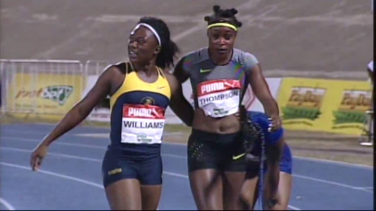 Jamaican Olympics Trial women 100m final national record and world lead