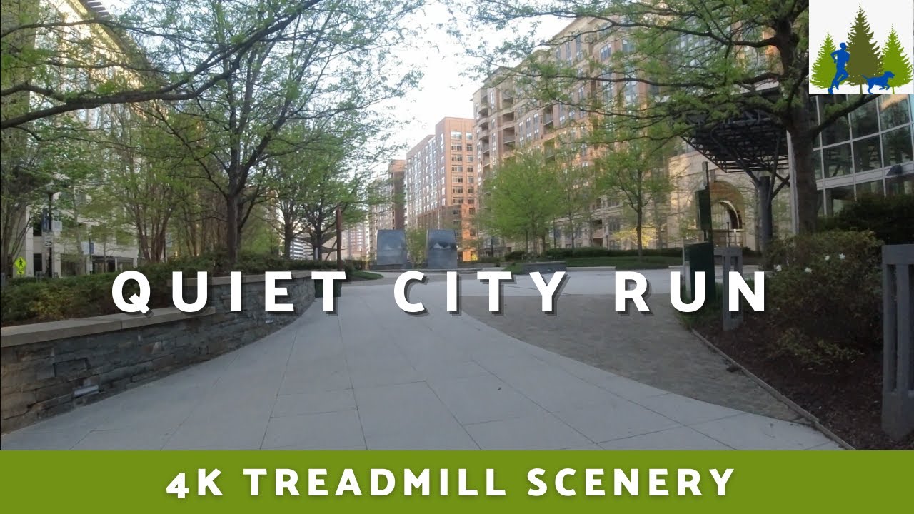 111. QUIET CITY RUN | 4K VIRTUAL RUN | TREADMILL SCENERY